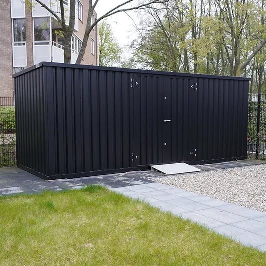 Contenedor de almacenamiento de 5 x 2 metros – con puerta doble